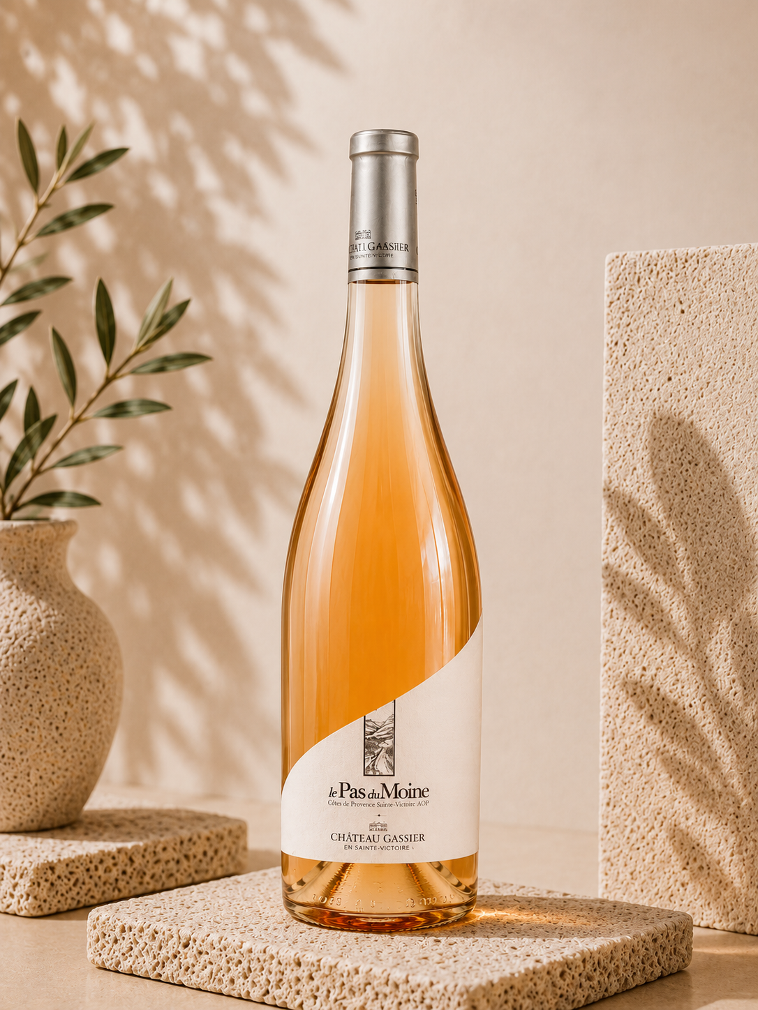 Fles Château Gassier Le Pas du Moine Sainte-Victoire Bio — Provence