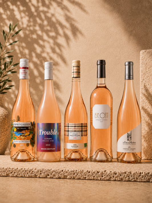 Provence rosé proefpakket met 6 flessen premium rosé wijn uit de Provence